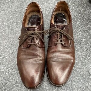 Paul Smith Men's Derby Dress Shoe.  Brown Leather.  Lace Up.  Size 10.5US/9.5UK